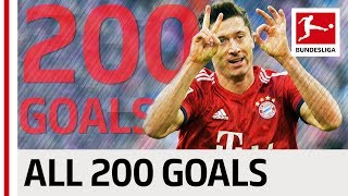 Robert Lewandowski  All 200 Bundesliga Goals [upl. by Dorcea]