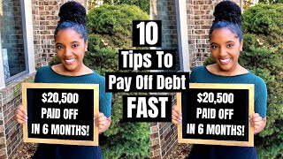 10 Tips To Pay Off Debt FAST [upl. by Ihab]