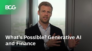 Whats Possible Generative AI and Finance [upl. by Sihon]