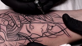 Sharp  Tattoo time lapse [upl. by Mattox]