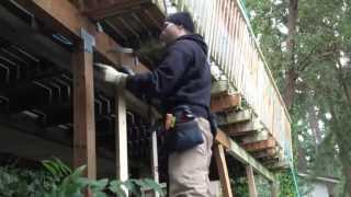 how to replace deck beams [upl. by Eisseb145]