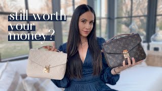 Louis Vuitton Pochette Metis Canvas MONOGRAM vs EMPREINTE Leather Review amp Comparison [upl. by Egdamlat]