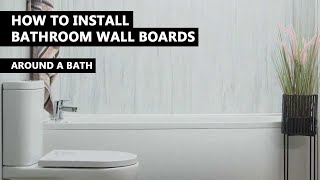 How To Install Showerwall Around A Bath  Fitting Guide [upl. by Dayir]