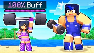 Aphmau Got 100 BUFF In Minecraft [upl. by Annayhs887]