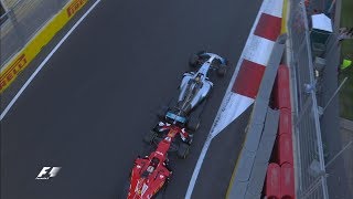 Hamilton amp Vettel Come To Blows  2017 Azerbaijan Grand Prix [upl. by Xaviera853]