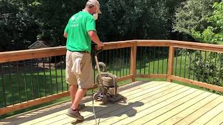 How to sand a deck floor [upl. by Yecaw]