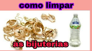 como limpar bijuterias [upl. by Felicie323]