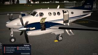 X Plane Carenado KingAir C 90B [upl. by Esenej]