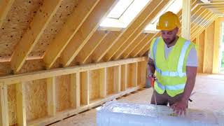 How to insulate a pitched roof with HYBRIS insulation [upl. by Arjun]