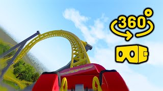 🎢EXTREME ROLLER COASTER 360°  VR Video [upl. by Dara665]