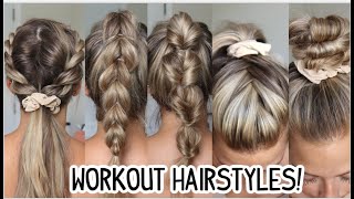 EASY GYMWORKOUT HAIRSTYLES SHORT MEDIUM amp LONG HAIRSTYLES [upl. by Jeb386]