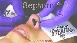 Septum Piercing procedure [upl. by Felisha]