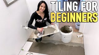 How to Tile a Floor for Beginners [upl. by Udell]