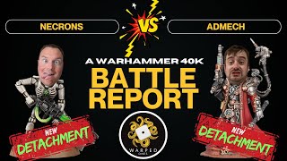 Necrons VS Admech A Warped Ones Battle Report [upl. by Ejrog]