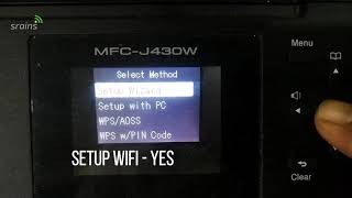 BROTHER PRINTER MFCJ430W WIFI SETUP [upl. by Adnhoj]