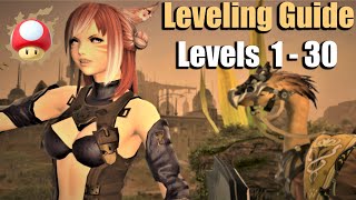 FFXIV Level 1  30 in less than 4 hours Comprehensive Guide [upl. by Ailaham]