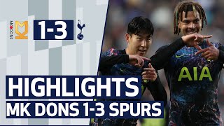 Heungmin Son Dele and Lucas Moura score in preseason win  Highlights  MK Dons 13 Spurs [upl. by Veta]