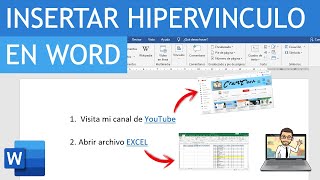 Como INSERTAR un HIPERVINCULO en WORD [upl. by Votaw]