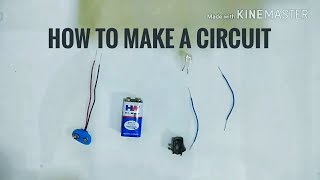 How to connect LED light with switch using battery [upl. by Oyek]