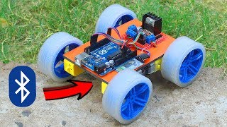 How To Make RC Bluetooth Car  Smartphone Control Car [upl. by Fuller87]