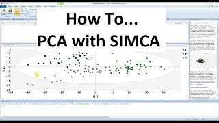 PCA Tutorial using SIMCA [upl. by Smith673]