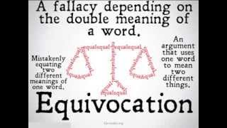 Equivocation Logical Fallacy [upl. by Nonnek]