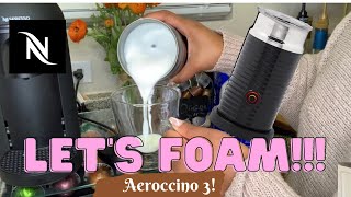 How To Foam Milk With Aeroccino 3 Make Coffee With Foam Tips amp Tricks  Easy Foamed Latte Recipe [upl. by Annahsed927]