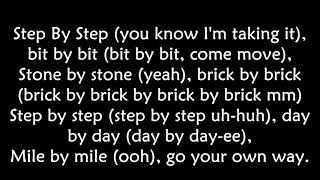 Whitney houston  Step by step LYRICS Ohnonie HQ [upl. by Oiramal]