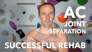 AC joint separation grade 3 successful rehab protocol [upl. by Nollie776]