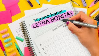 CÓMO TENER LETRA BONITA RÁPIDO  Haz Apuntes Bonitos ✄ Craftingeek [upl. by Ursa]