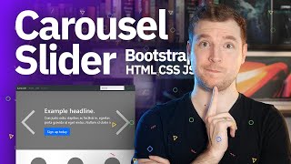 Carousel Slider Bootstrap 5  Slider Carousel Tutorial [upl. by Yelrebmyk]