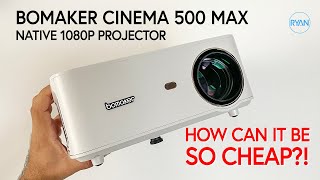 BOMAKER Cinema 500 Max PROJECTOR Review  SUPER CHEAP  HOW IS THIS POSSIBLE [upl. by Chappy516]