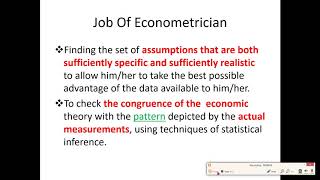 Intro Econometrics Lecture 1 [upl. by Rockie837]