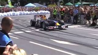 Sebastian Vettel Homerun Heppenheim Red Bull F1 Sound Fly By [upl. by Ohnuj]