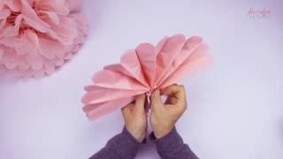 PomPom Anleitung zum auffalten  PomPom Tutorial [upl. by Ahseneuq]