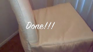 DIY Chair Cover SimpleQuick and Easy  MATV [upl. by Lokin]