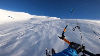 Snowkiting  when snow flies [upl. by Tannen]