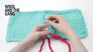 How to knit Vertical invisible seaming [upl. by Eimma378]