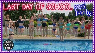 LAST DAY OF SCHOOL POOL PARTY CELEBRATION [upl. by Wadleigh639]