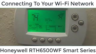 How To Connect Your Honeywell RTH6500WF or RTH6580WF To Your Wi Fi Network Using Your Mobile Phone [upl. by Nyar]