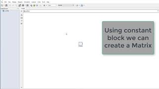 How to create Matrix using MATLAB Simulink [upl. by Ibot805]