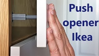 Push open door Ikea  installation [upl. by Ecirted494]