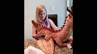 Supersized Dragon Plush Unboxing  Budsies [upl. by Keely]