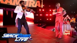 Twotime NXT Champion Shinsuke Nakamura debuts on SmackDown LIVE SmackDown LIVE April 4 2017 [upl. by Timmie]