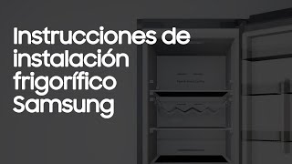 Frigorífico Instrucciones de instalación [upl. by Mastat758]