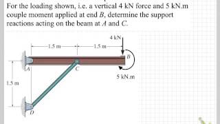 Beam with strut example [upl. by Attenborough]