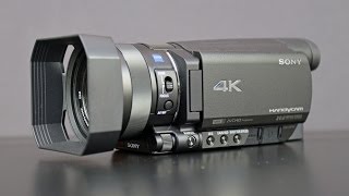 Sony 4K Handycam FDRAX100 Unboxing amp Overview [upl. by Junina]