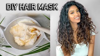 4 Ingredient Moisturizing amp Repairing Hair Mask for DryDamaged Hair  AribaPervaiz  Natural DIY [upl. by Casteel]