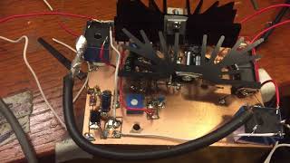 50W QRP HF Amplifier Demo with IRF510 [upl. by Atteuqram804]