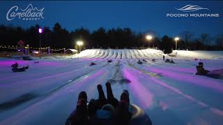 Galactic Snow Tubing at Camelback  Pocono Mountains [upl. by Henderson]